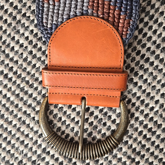 Sézane Carlie Raffia Belt Natural Texture | French Summer Accessory, Sz 80, VGC - Picture 8 of 12